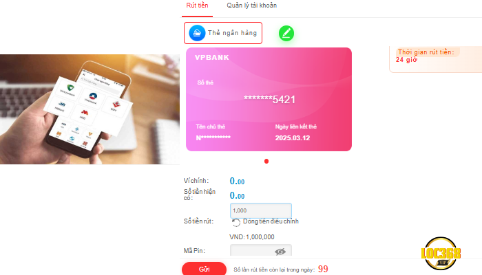 Giao dịch tại Loc368